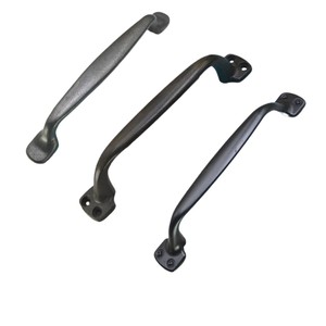 Arched Cabinet <b>Door</b> Handle <b>Black</b> Matte Zinc Alloy 120mm Drawer Pull Traditional Style Furniture Hardware - Product Image 3