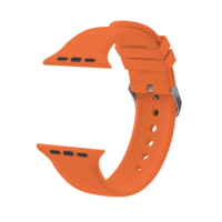 Bracelet de montre en silicone étanche avec boucle carrée en diamant, compatible avec Apple Watch Band Ultra 9\8\7\6\5\4 SE Sport