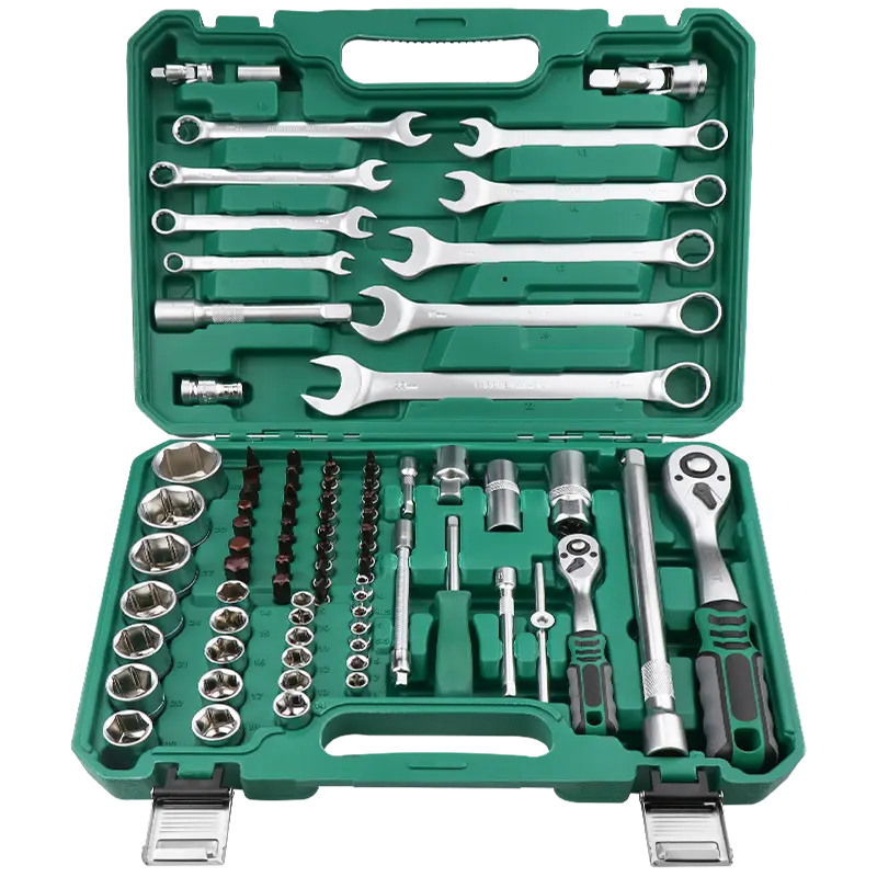 Versione industriale Heavy Duty Portatile Hardware 82pcs Auto di Riparazione Auto Utensili A Mano Chiave a tubo Set