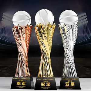 Wholesale Custom Crystal Trophy Basketball Football Medals and Trophies <strong>Golf</strong> <strong>Globe</strong> Creative Customized Games Competition Award - Product Image 2