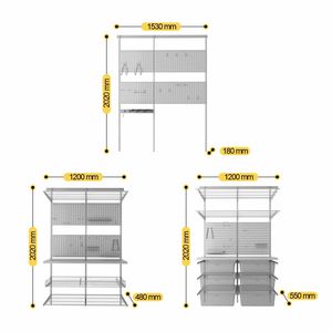 Cajas de Almacenamiento de Plástico con Tapa, Contenedores Organizadores con Cierre, Apilables, para Garaje, Cobertizo, Hogar, Oficina, Exhibición - Product Image 3
