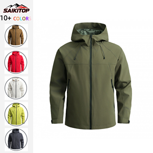 Soft Shell Windbreaker Jacket Waterproof Breathable Outdoor Activities Fishing Hiking Men Women's Lightweight Zipper
