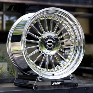 Ruedas Cóncavas Roc Chrome 4x108 5x120 5x112 para Automóviles, Ruedas de 17 18 19 Pulgadas con Tecnología Flow Forming para <span class=keywords><strong>Alpina</strong></span> BMW E60 E39 E38 E34 - Product Image 1