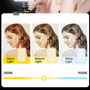 Xách tay siêu mỏng RGB 3-MÀU nhiệt độ LED điền vào tấm ánh sáng có thể sạc lại điện thoại di động phụ kiện cho video ảnh trang điểm - Product Image 4