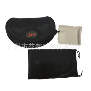 กระเป๋าใส่แว่นตาแบบมีเชือกผูกอีวาเอาท์ดอร์สีดำกันน้ำสไตล์เรียบง่าย - Product Image 3