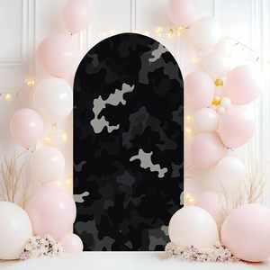 Conifera mimetica per festa di compleanno sfondo elastico In Stock foresta foglie di conifera per festa di compleanno decorazione banchetto sfondo - Product Image 1