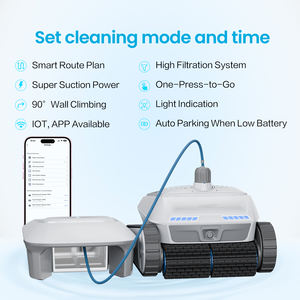 AIRROBO-<span class=keywords><strong>Robot</strong></span> nettoyeur de <span class=keywords><strong>piscine</strong></span> sans fil, contrôle d'application PC200, moteur d'escalade, auto-stationnement, automatique, vide, eau, natation - Product Image 2