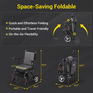 Silla de Ruedas Eléctrica Motorizada Plegable Automática de Venta Superior Easwe con Servicio Personalizado para Discapacitados - Product Image 5