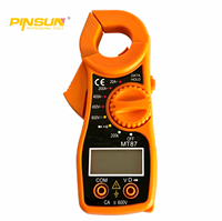 Multimètre numérique à pince MT87, testeur électrique portable CAT III 600V, ouverture 26mm, tension, courant, résistance, continuité, buzzer