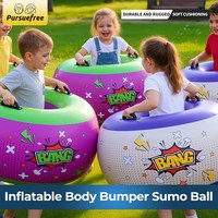 Ballon pare-chocs gonflable en PVC Da Niu pour enfants, combinaison de sumo avec poignées pour jeux en extérieur