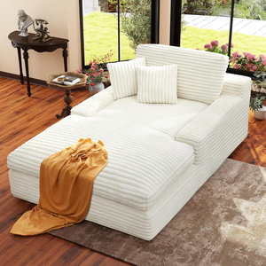 Tối giản phòng khách ghế đơn ghế <span class=keywords><strong>sofa</strong></span> chân không nén trắng nhung không xương <span class=keywords><strong>Sofa</strong></span> giường Chaise phòng chờ ghế - Product Image 1