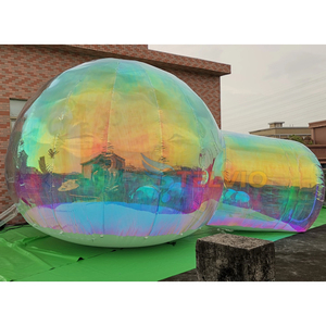 Tente à bulles de luxe gonflable Igloo pour fête d'enfants PVC irisé miroir ballon maison gonflable à bulles à vendre - Product Image 1