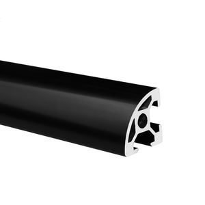 Commercio all'ingrosso della fabbrica argento nero industriale anodizzato 2020 T fessura estrusioni arrotondato Conner telaio mezzo tondo in alluminio profilo 2020 - Product Image 4