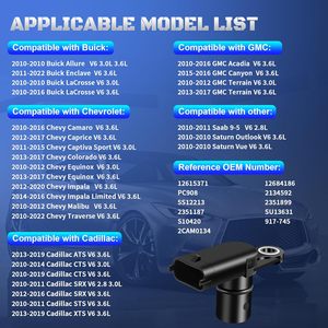 Sensor de Posición del Árbol de Levas A-NAFTULY para Chevrolet 2010-2017 Equinox Impala Colorado Camaro Traverse Terrain Acadia - Product Image 3