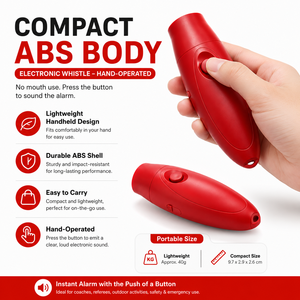 Silbato Electrónico de Árbitro Recargable de 125dB, Silbato de Mano de ABS para Entrenamiento y Partidos de Fútbol y Baloncesto - Product Image 5