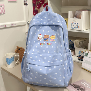 New arrival stars cute cartoon backpack primary school junior high school students lightweight large capacity school <b>bag</b> - Product Image 4
