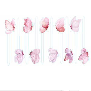 Décoration de gâteau en acrylique avec papillons et fées pour fête d'anniversaire de fille, thème miel et douceur. - Product Image 3