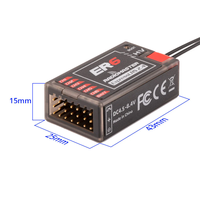 Récepteur RadioMaster ER6 24GHz ExpressLRS PWM 6 canaux ELRS double antenne RX avec télémétrie de tension pour avion RC, voiture à aile fixe