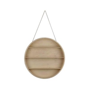 Wooden <b>Wall</b> Mounted Round <b>Storage</b> Rack 4 Layers <b>Hanging</b> Toy Organizer For Childrens Room Living Room - Product Image 5