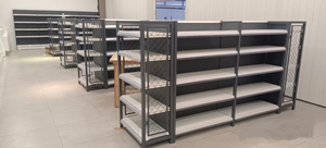 <b>Shelves</b> for Supermarket Pharmacy <b>Display</b> Stand Retail Storage Solution High Quality Heavy Duty Wooden Horizontal Double-sided - Product Image 6