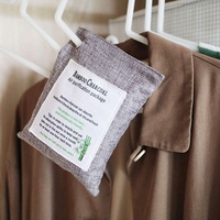 Nouveau design 2025 – Sac déshumidificateur écologique pour vêtements, absorbant les odeurs, au charbon de bambou, désodorisant pour la maison