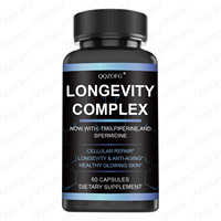 Suplemen Herbal kompleks kapsul efektif Formula antioksidan untuk perbaikan seluler dan anti-penuaan