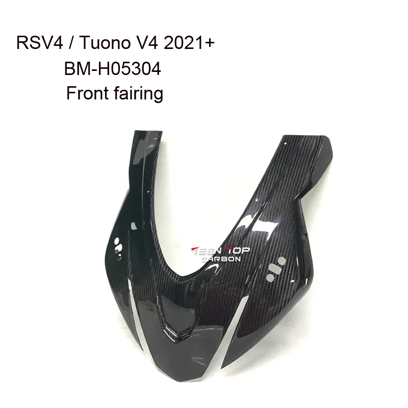 3K Carbon Fiber Motorrad Karosserie teile Front verkleidung Für RSV4 / Tuono V4 im Jahr 2021 mit TWILL /Plain /Forged Carbon