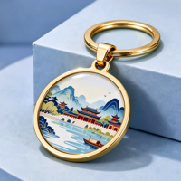 Porte-clés en métal émaillé sur mesure en gros, ODM OEM, personnalisé avec des personnages d'anime et de dessins animés, cadeau promotionnel personnalisé
