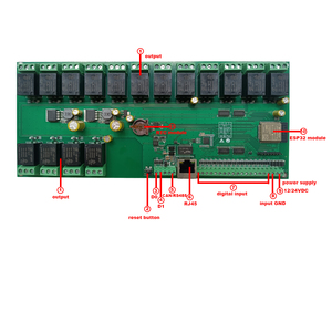 Module de relais Ethernet DT-R016 compatible Wiegand ESP32 Home Assistant MQTT Node-Red Loxone Dingtian, alimentation CA, CE/FCC E582 - Product Image 4