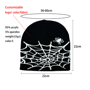 OEM <strong>Design</strong> All-Printed Unisex Winter Jacquard <strong>Beanie</strong> <strong>Custom</strong> Logo Knitted Skull <strong>Cap</strong> for Adults Kids No Cuff Letter <strong>Beanies</strong> - Product Image 4