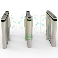 Torniquete de Acceso Rápido Moderno, Barrera Automática de Control de Acceso para Oficinas, Escuelas y Aeropuertos