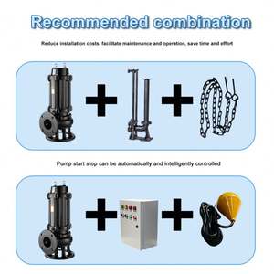 Bomba trituradora sumergible para sistemas de bombeo de aguas residuales de 5.5 kW, bomba cortadora de aguas residuales en venta - Product Image 4