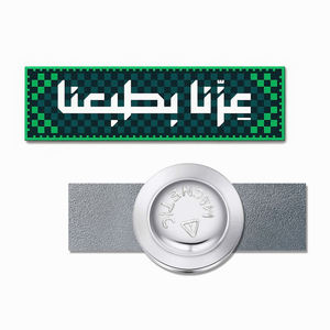 Badge Creativo Fai-da-Te in Metallo Inciso con Personaggi di Film e TV, Placcatura in Nichel Nero, Design Dipinto, Stampa Digitale Irregolare <span class=keywords><strong>OY</strong></span> - Product Image 4