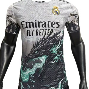 <span class=keywords><strong>Maillot</strong></span> Personnalisé en Gros Brodé 2526 Joueur Jacquard Real Madrid Manchester City Inter Miami Monterrey Flamengo Spécial en Poly Maille pour Adulte - Product Image 3