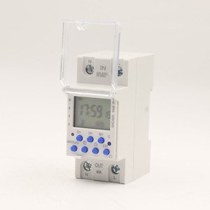 Temporizador HX 40A 220V con 28 temporizadores, cuenta regresiva y ciclo infinito, temporizador de carril guía - Product Image 1
