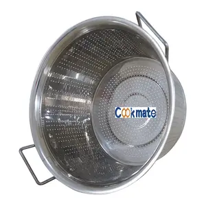 Stainless Steel Colander/Multi-Functional Rice Vegetable Basket Thickness Steel Mesh And Frame For Kitchen