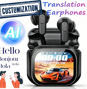 Auriculares Intrauditivos Inalámbricos XG63 TWS con Personalización de Logotipo, Auriculares con Traducción IA y Pantalla Táctil LCD a Color - Product Image 1