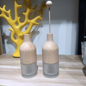 30ml 50ml Rỗng sậy khuếch tán chai thủy tinh với nắp bằng gỗ cho hương thơm tinh khuếch tán <span class=keywords><strong>Refill</strong></span> dầu thơm - Product Image 5