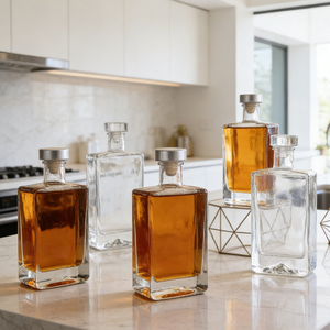<span class=keywords><strong>Bouteille</strong></span> <span class=keywords><strong>de</strong></span> vin en cristal gravée personnalisée <span class=keywords><strong>de</strong></span> luxe 700 ml 750 ml pour whisky, <span class=keywords><strong>rhum</strong></span>, tequila, gin <span class=keywords><strong>avec</strong></span> bouchon en verre - Product Image 4