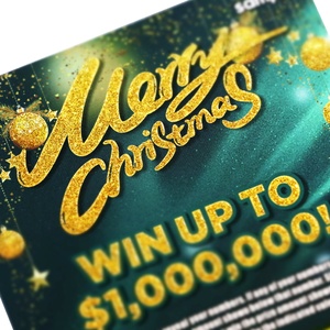 Tarjeta de Lotería Personalizada con Diseño Gratuito, Efecto de Estampado, Estilo Clásico Mega Millions, Tipo Rasca y Gana - Product Image 5