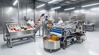 Commerciële NFC HPP fruit mango appel sap productiefabriek drankenverwerkingsmachines