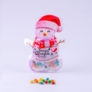 Nuovo arrivo frutta esotica aromatizzata <span class=keywords><strong>caramelle</strong></span> Bonbon in imballaggio di <span class=keywords><strong>natale</strong></span> calze con pupazzo di neve disegni gomma da masticare Halal per i bambini - Product Image 2