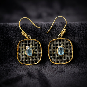 Pendientes de Plata de Ley 925 con Baño de Oro de 24K, Estilo Dubái, Joyería de Moda, Certificados, Unisex - Product Image 3