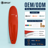 Planche de surf longboard portable et durable, sans gonflement, pour jeunes et adultes, idéale pour la plage, les eaux peu profondes et les sports nautiques en piscine