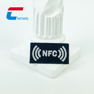 Customized 13.56mhz Waterproof <b>Secure</b> NFC Tag Embroidery Patch Washable Flexible Garment NFC Tag - Product Image 4