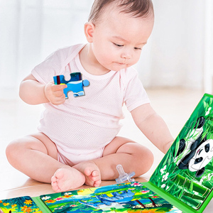 Rompecabezas Educativos para Niños, Juguete Plegable de Interacción Padres-Hijos, Libro Creativo Multinivel con Animales, Dinosaurios y Océanos - Product Image 6