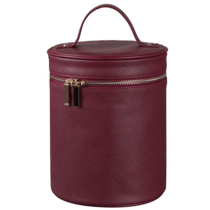 Custom Soft PU Leather <strong>Make</strong> <strong>up</strong> Brush <strong>Holder</strong> Round Cosmetic Makeup Brush Skincare Bottle Cylinder Tube Case Christmas Gift Box - Product Image 1