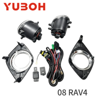 YUBOH Kit Lampu Kabut Mobil Berkualitas Tinggi untuk Toyota RAV4 2008-2013 / ACA33 ACA36 Rakitan Lampu Kabut dengan Kabel Harness & Saklar