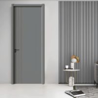 Porte en composite bois WPC de haute qualité, durable, imperméable, facile à nettoyer, style minimaliste, porte intérieure WPC, taille personnalisée