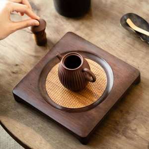 Chongzhu Bamboo Dry <b>Tea</b> Tray Square Handmade <b>Tea</b> Ceremony Accessory For Kung Fu <b>Tea</b> <b>Set</b> - Product Image 3
